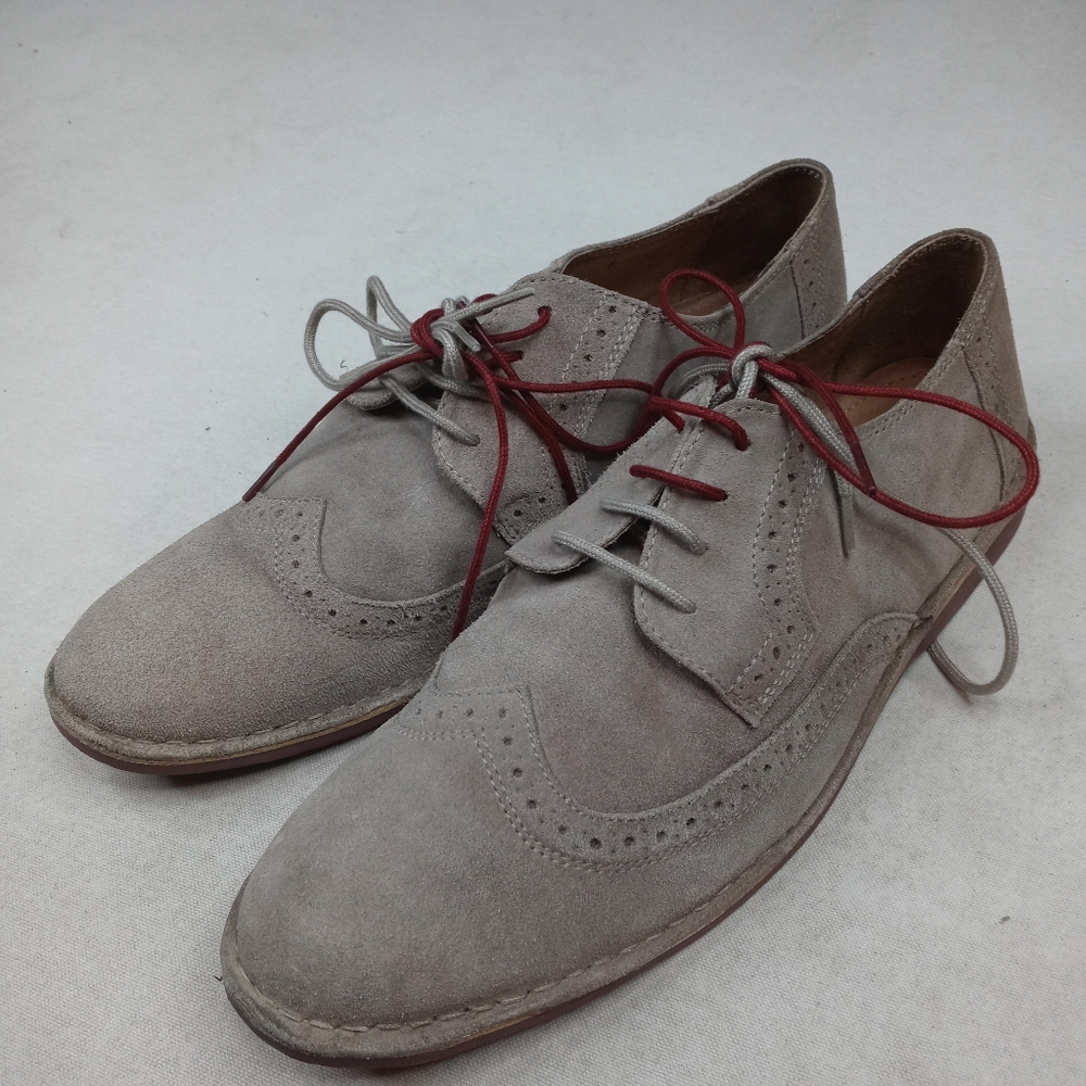 Clarks Collection mens brown suede wingtip Oxford
